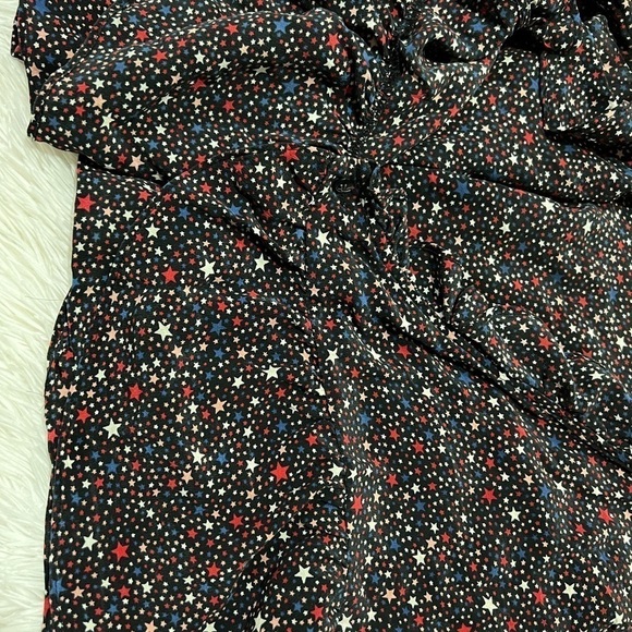 Madewell Silk Ruffle-Hem Wrap Top in Starry Night - size XS - Picture 5 of 9